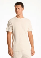 LINDBERGH T-Shirt Weiß/Khaki/Beige