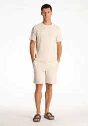 LINDBERGH T-Shirt Weiß/Khaki/Beige