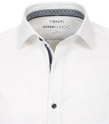 VENTI Businesshemd uni Langarmhemd (123955600) weiß