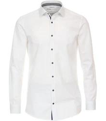 VENTI Businesshemd uni Langarmhemd (123955600) weiß