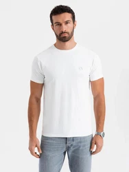 OMBRE T-Shirt Slim Fit Weiß/Creme