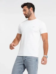 OMBRE T-Shirt Slim Fit Weiß/Creme