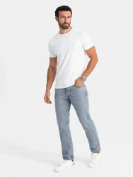 OMBRE T-Shirt Slim Fit Weiß/Creme