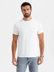 OMBRE T-Shirt Slim Fit Weiß/Creme