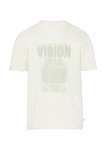QS T-Shirt Weiß/Hellgrün/Khaki/Grün