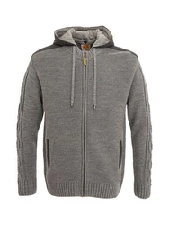 Maddox Trachtenstrickjacke BRUNECK Hellgrau/Grau/Dunkelgrau