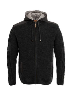 Maddox Trachtenstrickjacke BRUNECK Dunkelgrau/Schwarz/Grau Maddox Trachtenstrickjacke BRUNECK Dunkelgrau/Schwarz/Grau