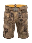 Maddox Trachtenlederhose URGSEE Braun/Khaki/Dunkelbraun