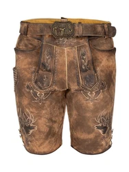 Maddox Trachtenlederhose URGSEE Braun/Dunkelbraun/Khaki/Beige