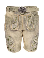 Maddox Trachtenlederhose FLEESENSEE Khaki/Dunkelgrün/Beige/Grün/Creme
