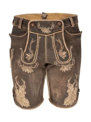 Maddox Trachtenlederhose BRIENZ Braun/Khaki/Dunkelbraun