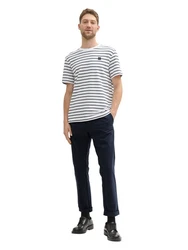 TOM TAILOR Chinos Dunkelblau/Hellblau