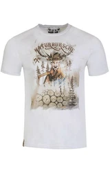 MarJo T-Shirt GUIDO Lila/Beige/Gelb/Creme