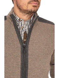 Spieth & Wensky Trachtenstrickjacke WULF Beige/Braun/Khaki/Grau