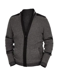 Spieth & Wensky Trachtenstrickjacke WULF Dunkelgrau/Grau/Hellgrau