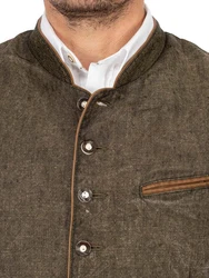 Maddox Trachtenweste OLIVER Dunkelgrün/Braun/Dunkelrot/Dunkelbraun/Khaki