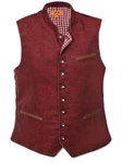 Maddox Trachtenweste OLIVER Dunkelrot/Bordeaux/Rot/Braun