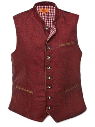Maddox Trachtenweste OLIVER Dunkelrot/Bordeaux/Rot/Braun