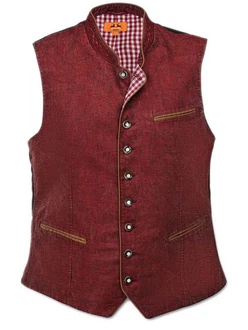 Maddox Trachtenweste OLIVER Dunkelrot/Bordeaux/Rot/Braun