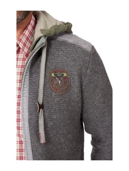 Spieth & Wensky Trachtenstrickjacke Style Dakar Dunkelgrau/Hellgrau/Grau