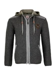 Spieth & Wensky Trachtenstrickjacke Style Dakar Dunkelgrau/Hellgrau/Grau
