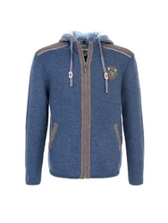 Spieth & Wensky Trachtenstrickjacke Style Dakar Blau/Grau/Hellblau