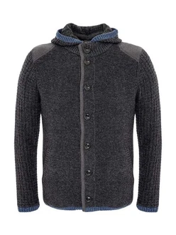 Spieth & Wensky Trachtenstrickjacke NABOR Dunkelblau/Grau/Dunkelgrau