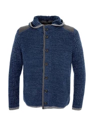 Spieth & Wensky Trachtenstrickjacke NABOR Blau/Dunkelblau/Grau