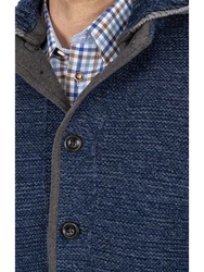 Spieth & Wensky Trachtenstrickjacke NABOR Blau/Dunkelblau/Grau