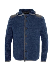 Spieth & Wensky Trachtenstrickjacke NABOR Blau/Dunkelblau/Grau