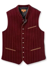 Maddox Trachtenweste EDGAR Bordeaux/Dunkelrot/Rot
