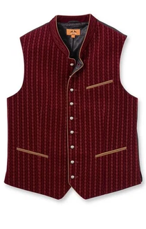 Maddox Trachtenweste EDGAR Bordeaux/Dunkelrot/Rot Maddox Trachtenweste EDGAR Bordeaux/Dunkelrot/Rot