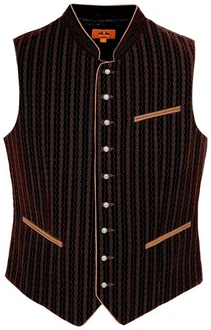 Maddox Trachtenweste EDGAR Braun/Bordeaux/Dunkelrot/Beige Maddox Trachtenweste EDGAR Braun/Bordeaux/Dunkelrot/Beige