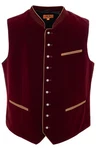 Maddox Trachtenweste ZWIESEL Bordeaux/Dunkelrot/Rot