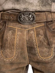 Maddox Trachtenlederhose HORN Braun/Khaki/Dunkelbraun