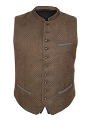 MarJo Trachtenweste GABRIEL Braun/Khaki/Grau/Dunkelgrün/Beige
