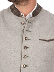 Maddox Trachtenweste WESTSEE Grau/Hellgrau/Beige/Braun