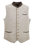 Maddox Trachtenweste WESTSEE Grau/Hellgrau/Beige/Braun