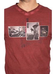 MarJo T-Shirt THEODOR Rot/Braun/Dunkelrot/Bordeaux