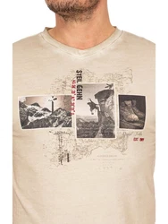 MarJo T-Shirt THEODOR Khaki/Beige/Braun