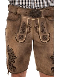 Maddox Trachtenlederhose ALLNERSEE Braun/Dunkelbraun/Khaki/Beige/Dunkelrot