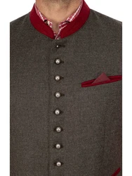 Maddox Trachtenweste ALTENDORF Bordeaux/Dunkelrot/Braun/Rot