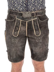 Maddox Trachtenlederhose HERMANN Khaki/Schwarz/Beige/Dunkelgrau/Grau/Braun