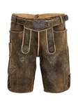Maddox Trachtenlederhose HERMANN Braun/Khaki/Dunkelbraun
