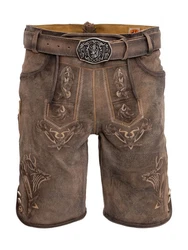 Maddox Trachtenlederhose FELIXSEE Khaki/Braun/Dunkelbraun