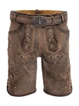 Maddox Trachtenlederhose FELIXSEE Khaki/Braun/Dunkelbraun