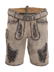 Maddox Trachtenlederhose KAUTSEE Beige/Braun/Khaki