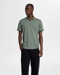 SELECTED HOMME T-Shirt Fave Dunkelgrün/Grün/Grau