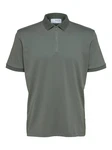 SELECTED HOMME T-Shirt Fave Dunkelgrün/Grün/Grau
