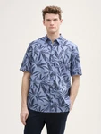TOM TAILOR Kurzarmhemd Comfort Fit Blau